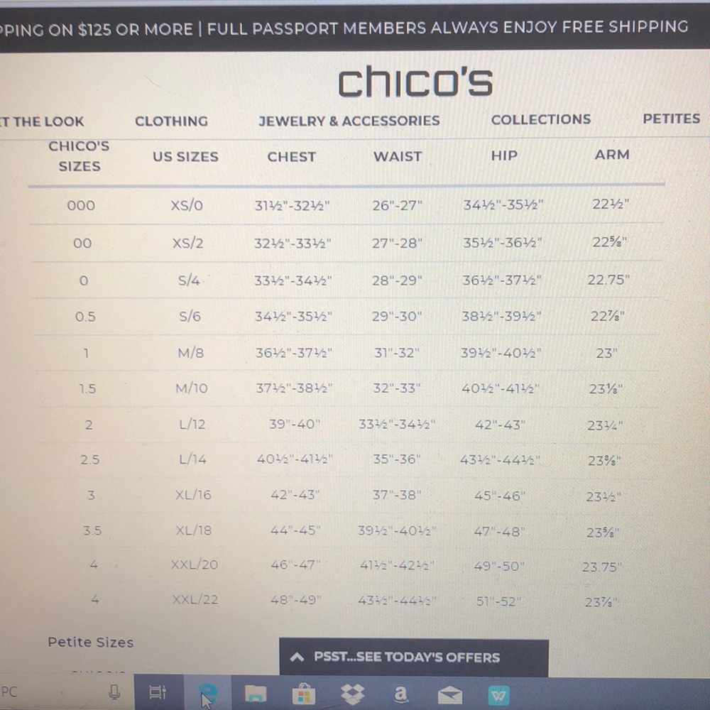 Chico’s floral top size Chico’s 2/Large - Picture 6 of 6